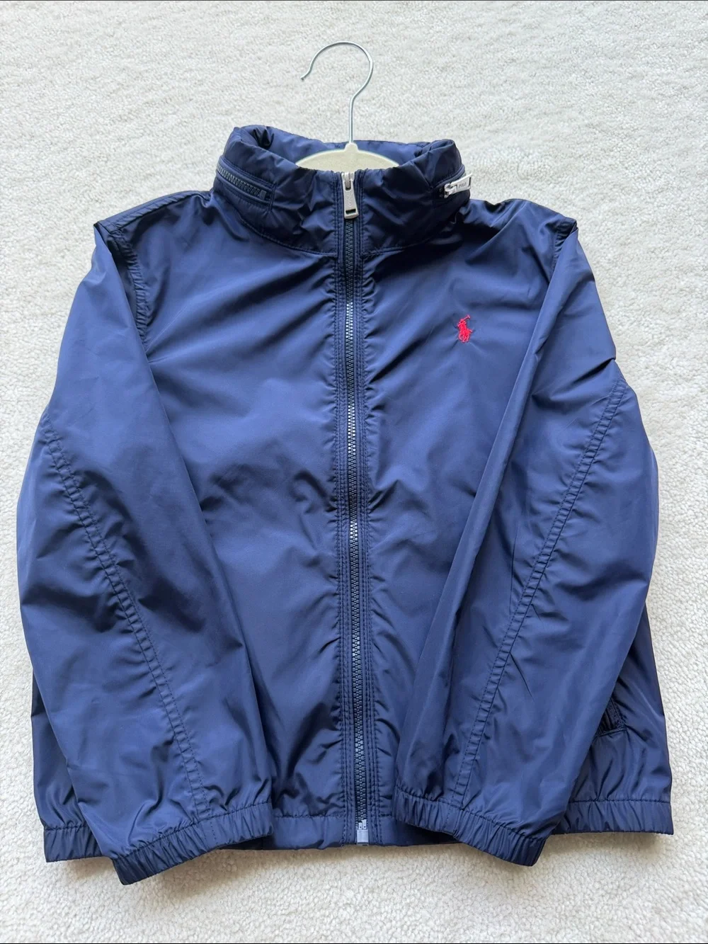 NWT Polo Ralph Lauren Kids Navy Hooded Jacket (water repellent)